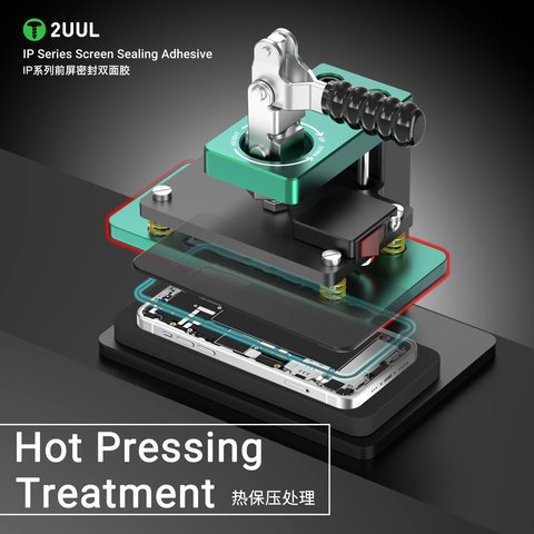 Стикер дисплея 2UUL SA15P для Apple iPhone 15 Pro, 5 шт., adhesive Превью 3