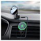 Car Holder Baseus Big Energy, (black, magnetic, for deflector, adhesive base, with wireless charger, with USB cable Type-C, 15 W) #WXJN-01 Preview 4