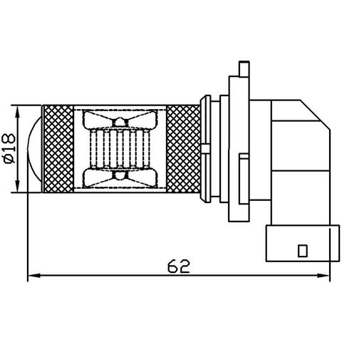Противотуманная LED лампа UP-7G-9005WB(HB3)-30W (белая, 12-24 В) Превью 1