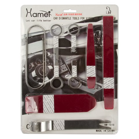 Car Trim and Radio Removal Tool Kit (10 Pieces, Polyurethane/Stainless Steel) Preview 1
