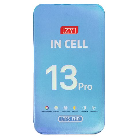 LCD compatible with iPhone 13 Pro, (black, with frame, AAA, (TFT), ZY, LTPS FHD) Preview 1
