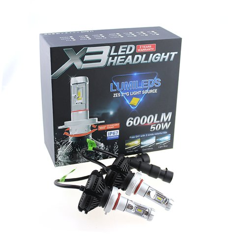 Juego de luces LED principales para coche UP-X3HL-9004W(HB1) (6000 lm) Vista previa  1