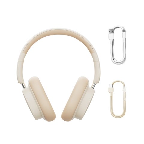 Auriculares Baseus Bowie D05, blanco, beige, inalámbrica, bluetooth 5.3, #NGTD020202 Vista previa  1