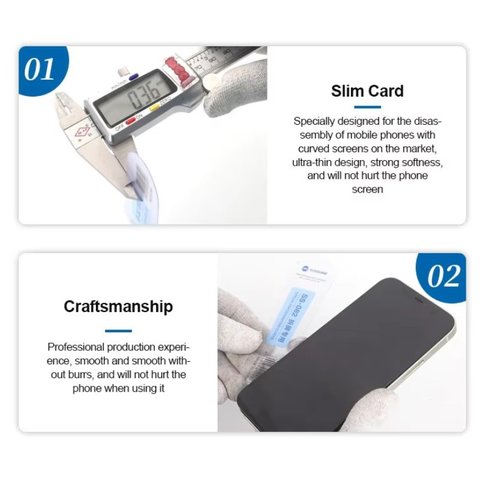 Herramienta para levantar pantalla, cristal táctil Sunshine SS-082, pala de plástico Vista previa  4