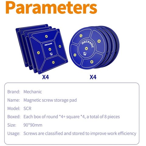 Sujetador magnético Mechanic ScR, para tornillos, 8 uds. Vista previa  6
