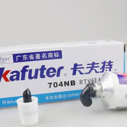 Adhesivos sellador Kafuter K-704NB, 50 g, negro, espeso Vista previa  1