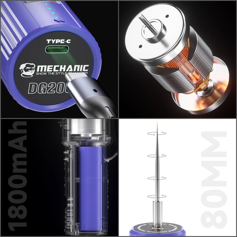 Dispositivo para quitar el pegamento OCA Mechanic DG200, azul Vista previa  2