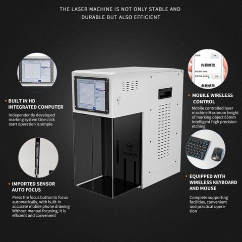 Separador láser TBK 958Z , para grabado, para despegar el marco de pantalla y panel trasero, para desmontar vidrio de carcasa Vista previa  1
