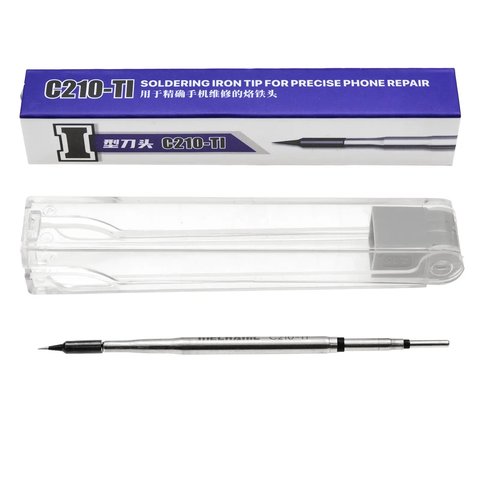 Punta para cautín Mechanic C210-TI, aguja, negro Vista previa  2