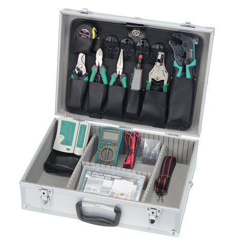 Большой набор инструментов Pro'sKit PK-4302BM для обслуживания сетей Превью 1