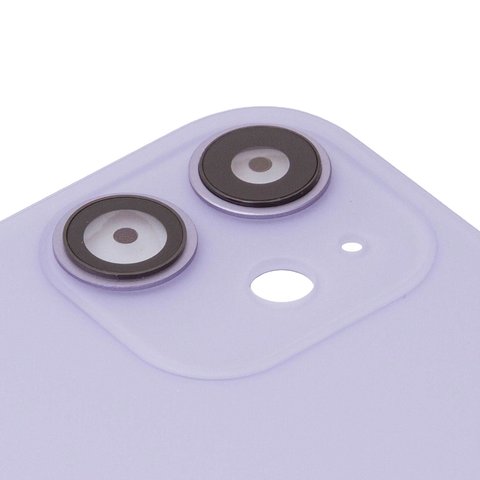 Задня панель корпуса для iPhone 11, фіолетова, із склом камери, small hole Прев'ю 1