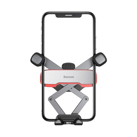 Автомобильный держатель Baseus Mr Hui Gravity, серебристый, на дефлектор, #SUYL-HU0S Превью 1