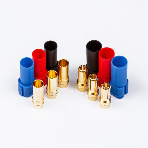 Силовий роз'єм живлення Amass XT150-M, "тато", червоний Прев'ю 1