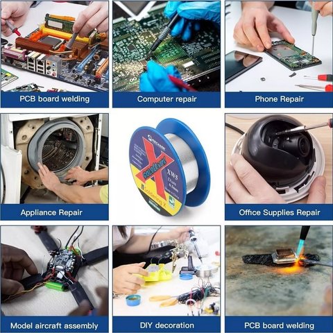 Припій Mechanic XW5, Sn 42%, Bi 50%, Cu 8%, 0,5 мм, 40 г, безсвинцевий Прев'ю 1