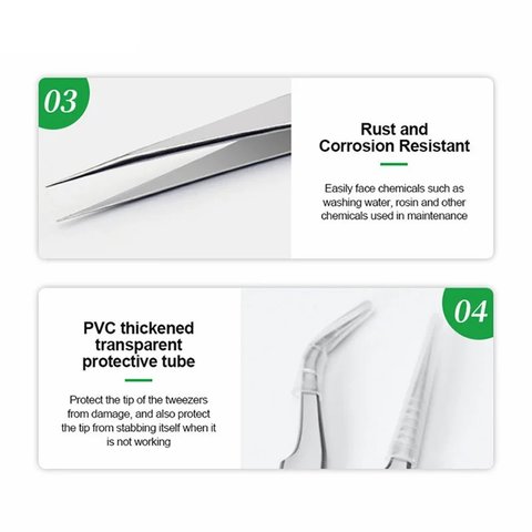 Пінцет монтажний RELIFE TS-15, вигнутий, 117 мм Прев'ю 3