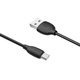 USB кабель Borofone BX19, USB тип-C, USB тип-A, 100 см, 3 A, черный, #6931474701794 Превью 1