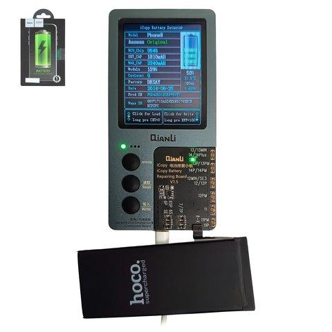 Аккумулятор Hoco для Apple iPhone 8, Li-Polymer, 3,75 B, 2340 мАч, повышенная ёмкость, original IC, #616-00357 Превью 1